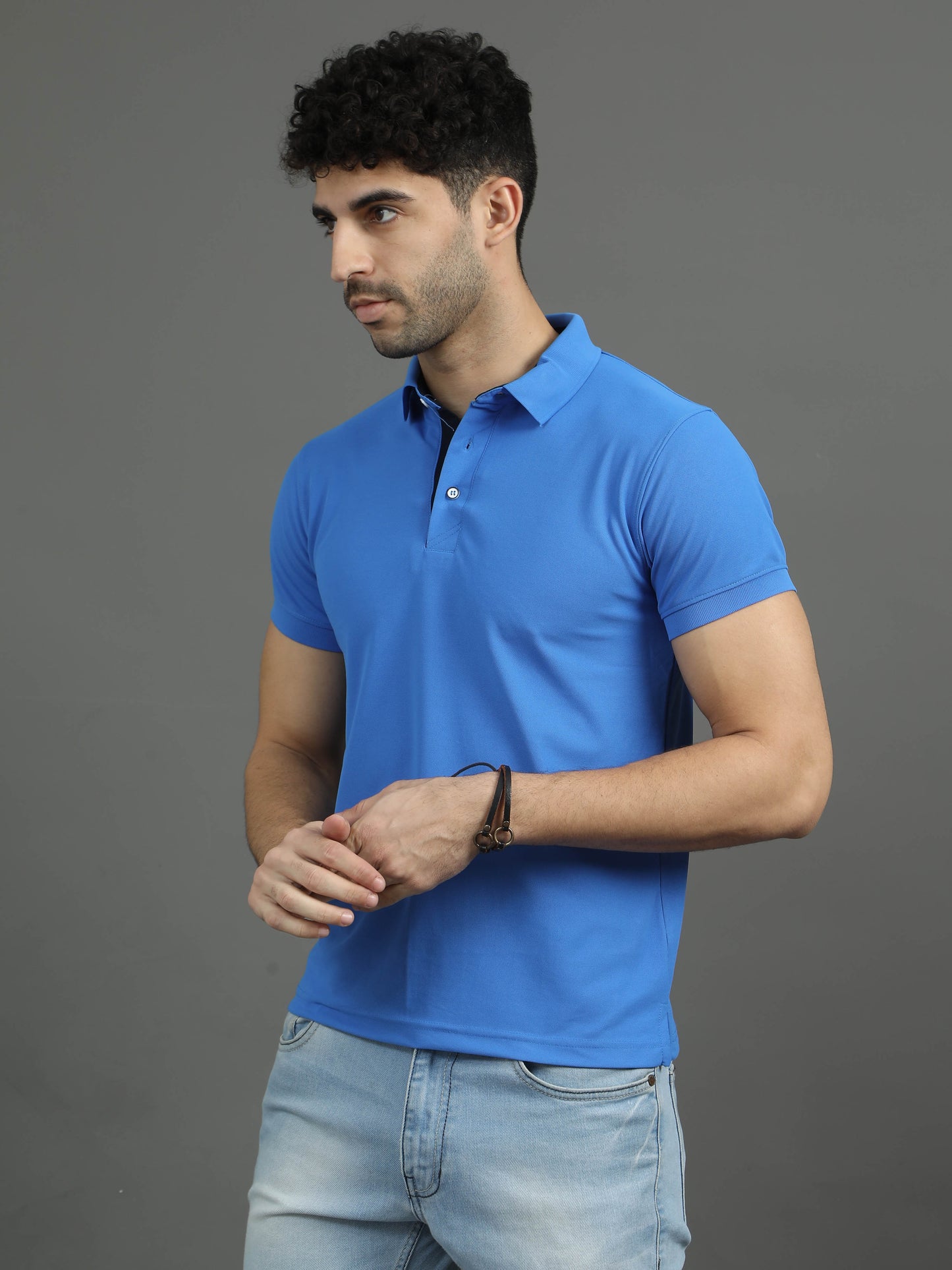 Mars Polo T-shirt - Strong Blue