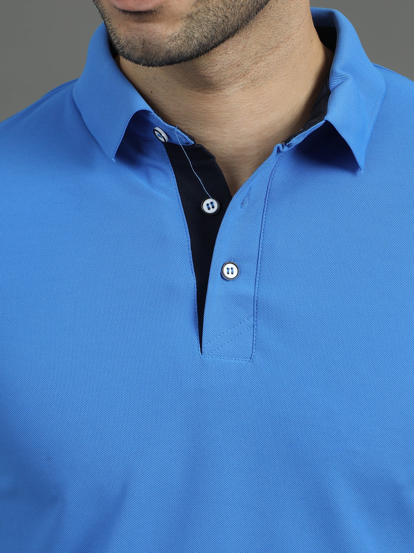 Mars Polo T-shirt - Strong Blue