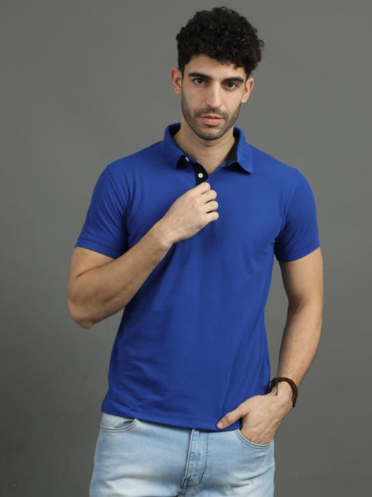 Mars Polo T-shirt - Royal Blue