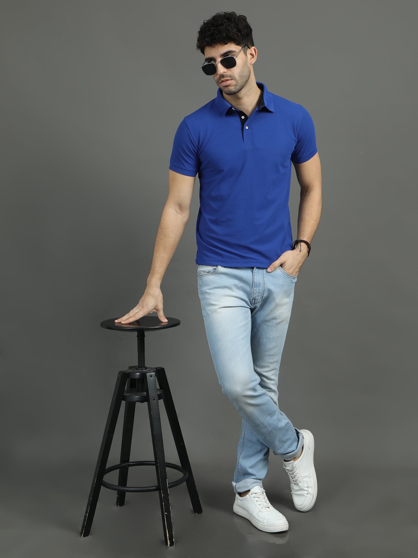 Mars Polo T-shirt - Royal Blue