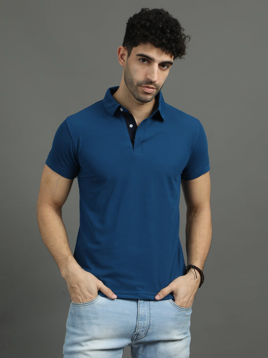 Mars Polo T-shirt - Imperial Blue