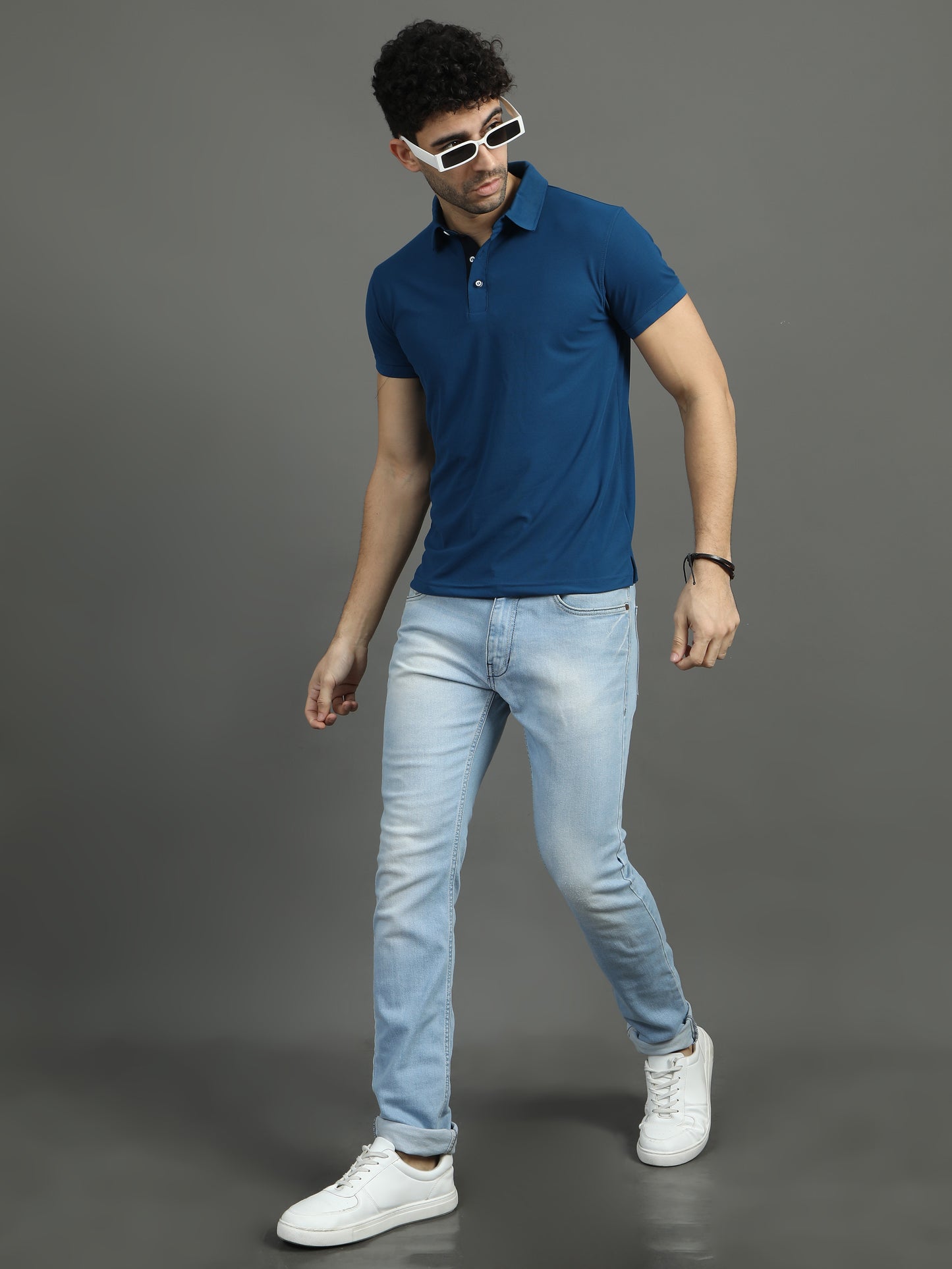 Mars Polo T-shirt - Imperial Blue