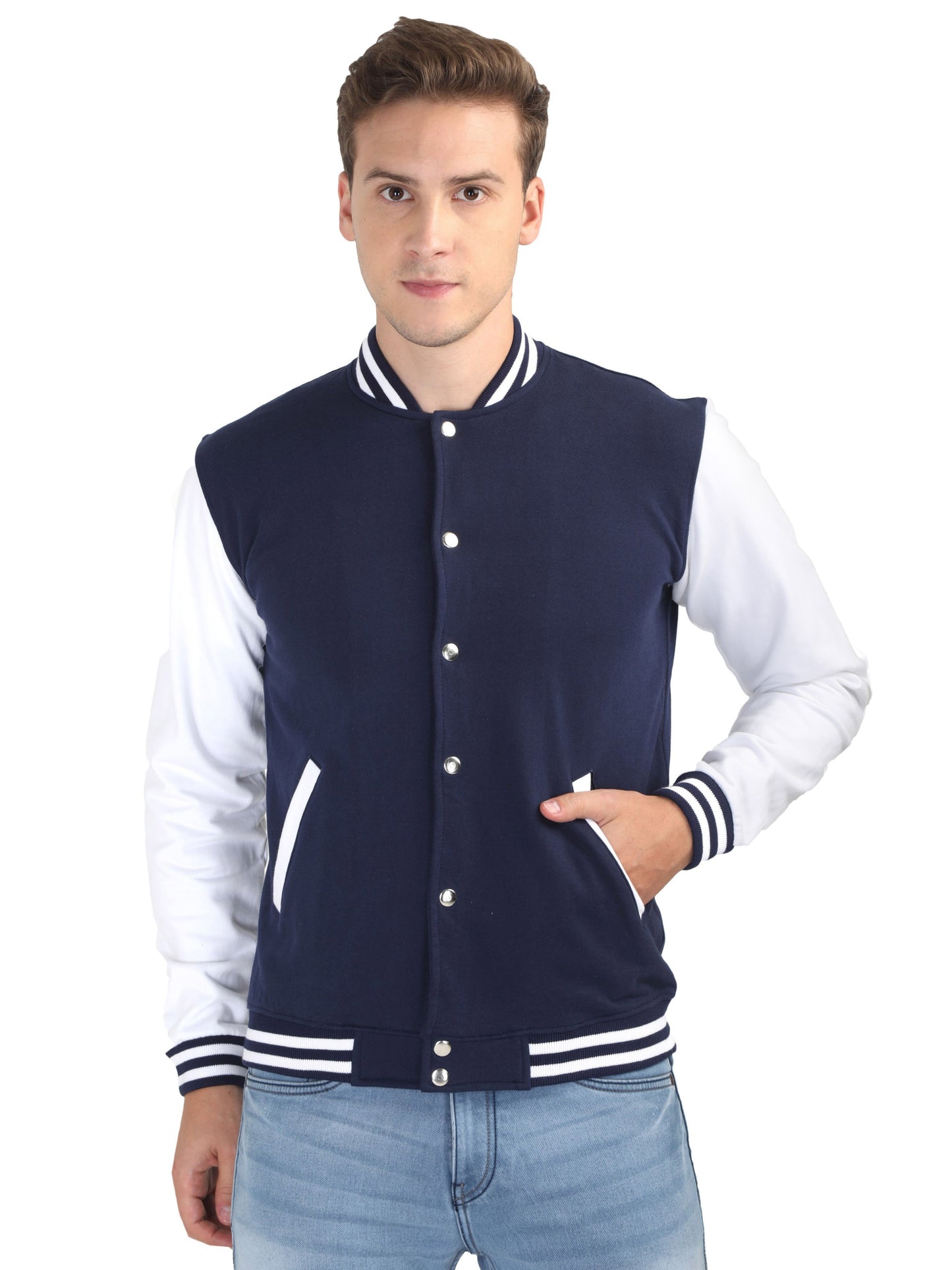 Prestige Varsity - Navy with White