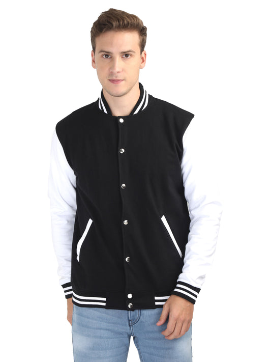 Prestige Varsity - Black with White