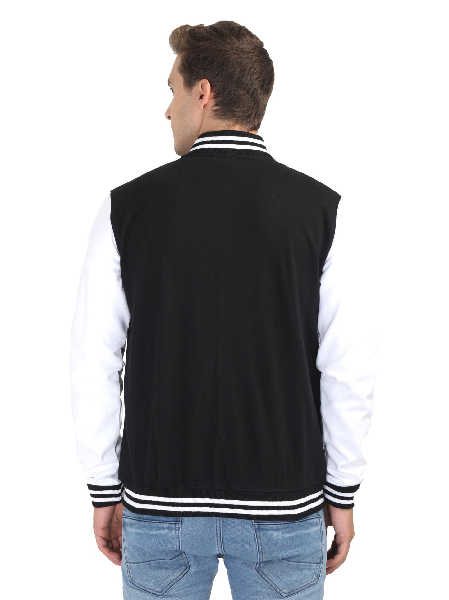 Prestige Varsity - Black with White