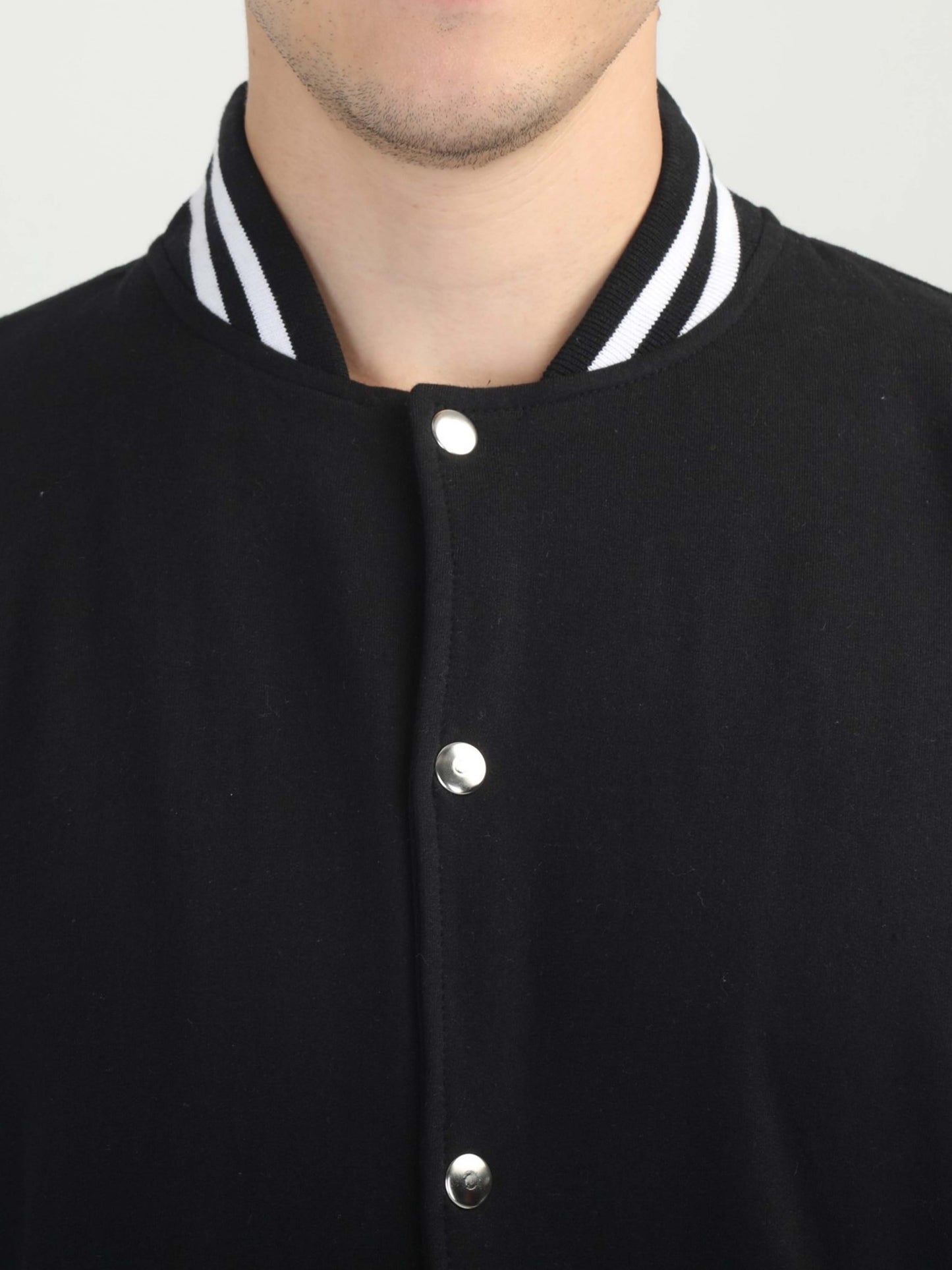 Prestige Varsity - Black with White