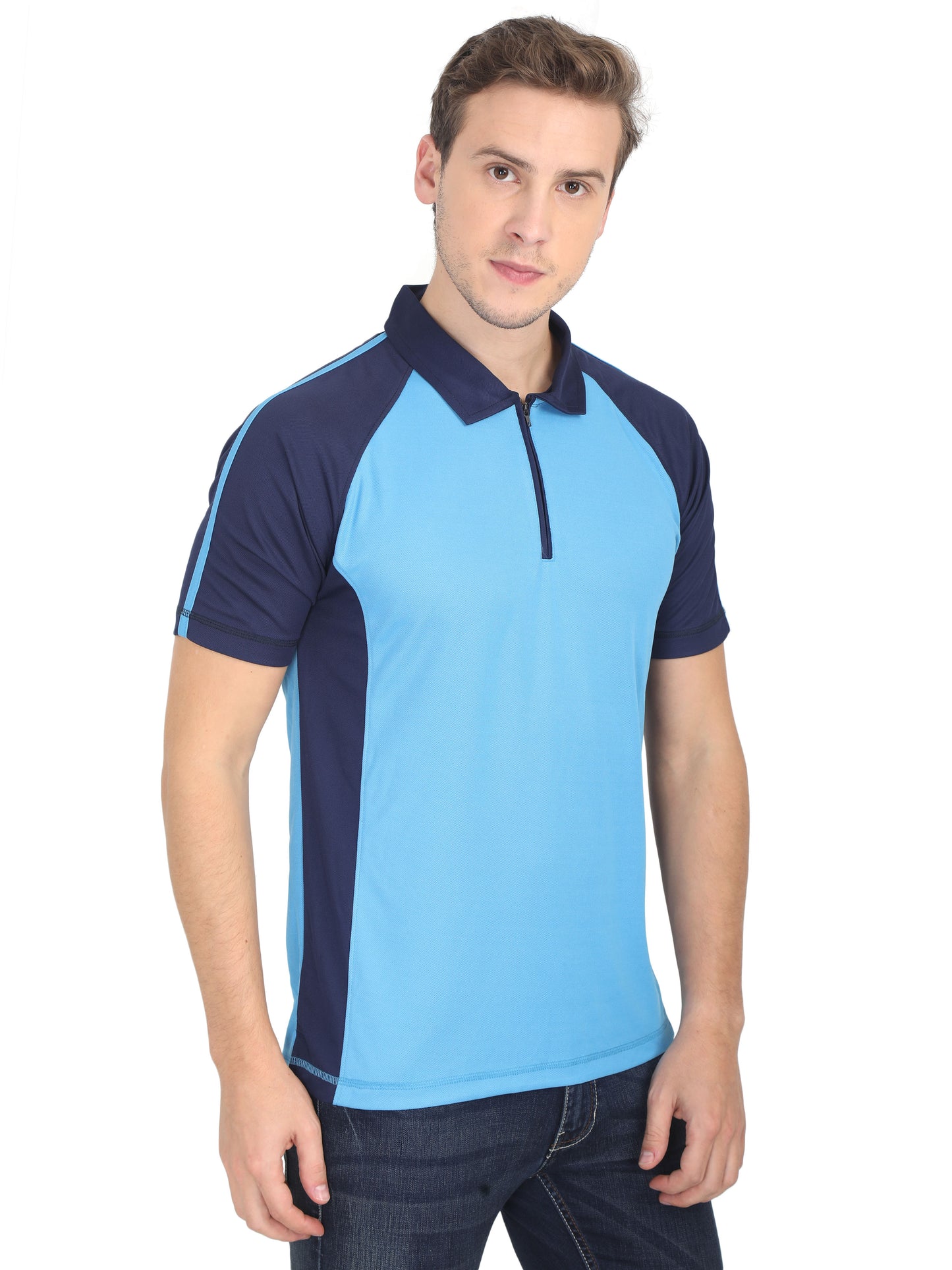 Home Jersey - Teal Blue with Navy Blue