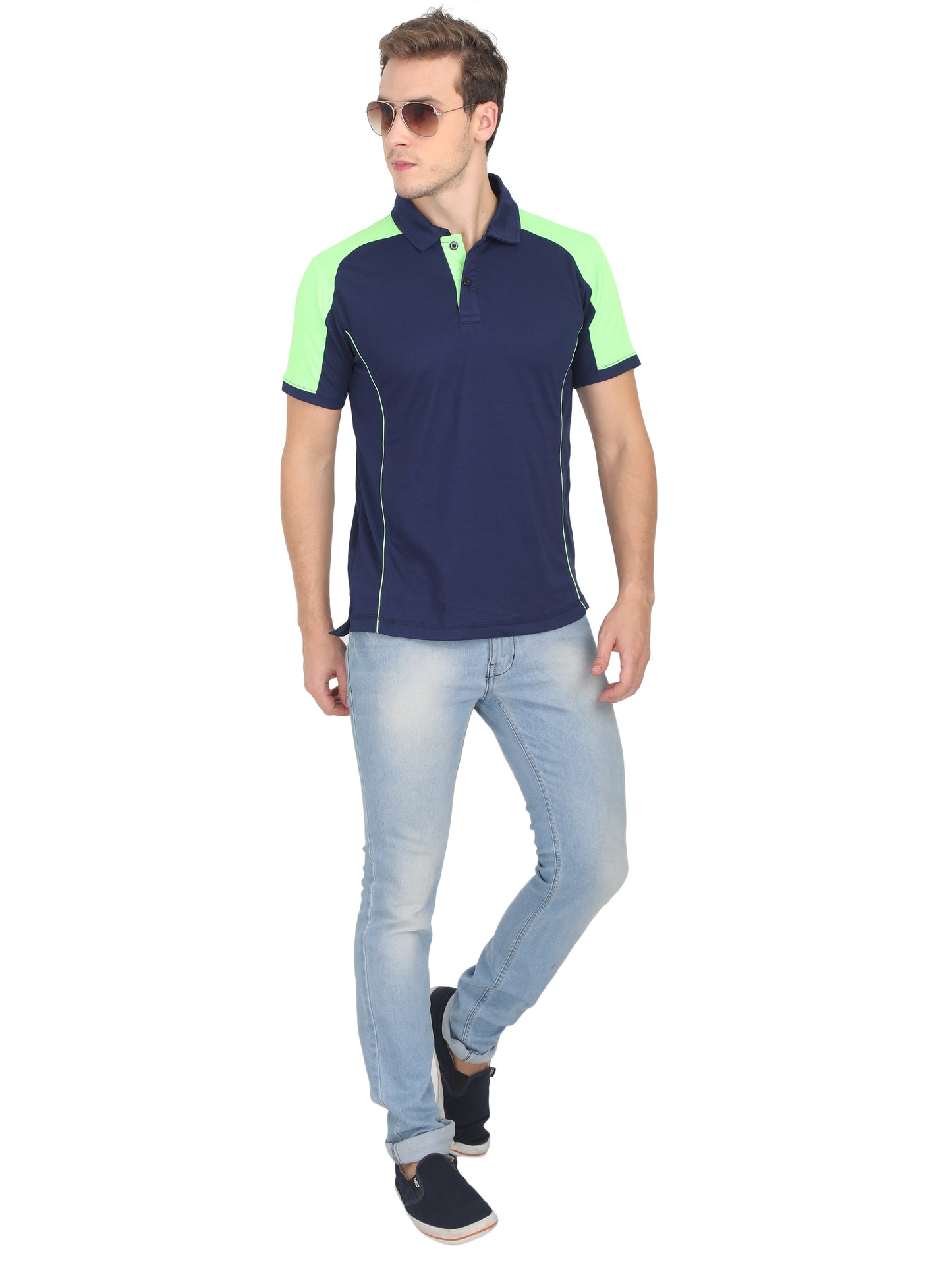 Home Jersey - Navy Blue with Forest Green