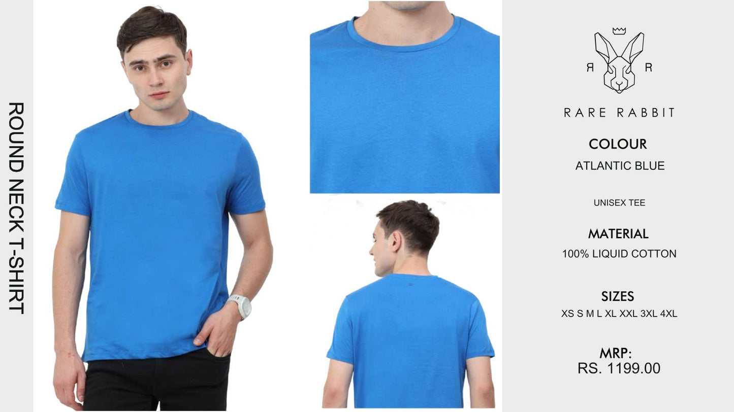 Round Neck T-shirt - Atlantic Blue