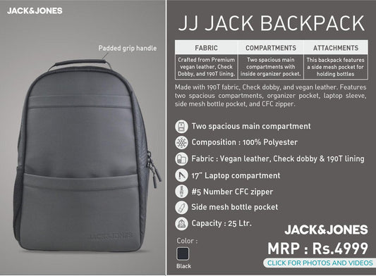 JJ Jack Backpack - Black