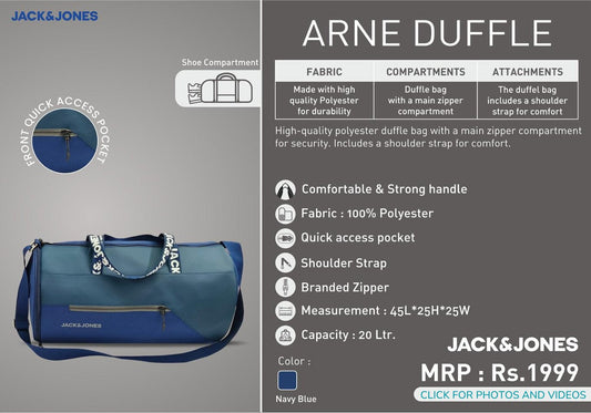 Arne Duffle -  Navy Blue