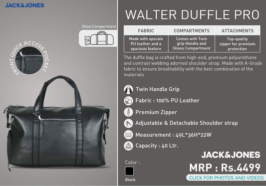 Walter Duffle Pro- Black