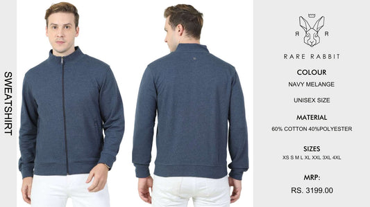 Sweatshirt - Navy Melange