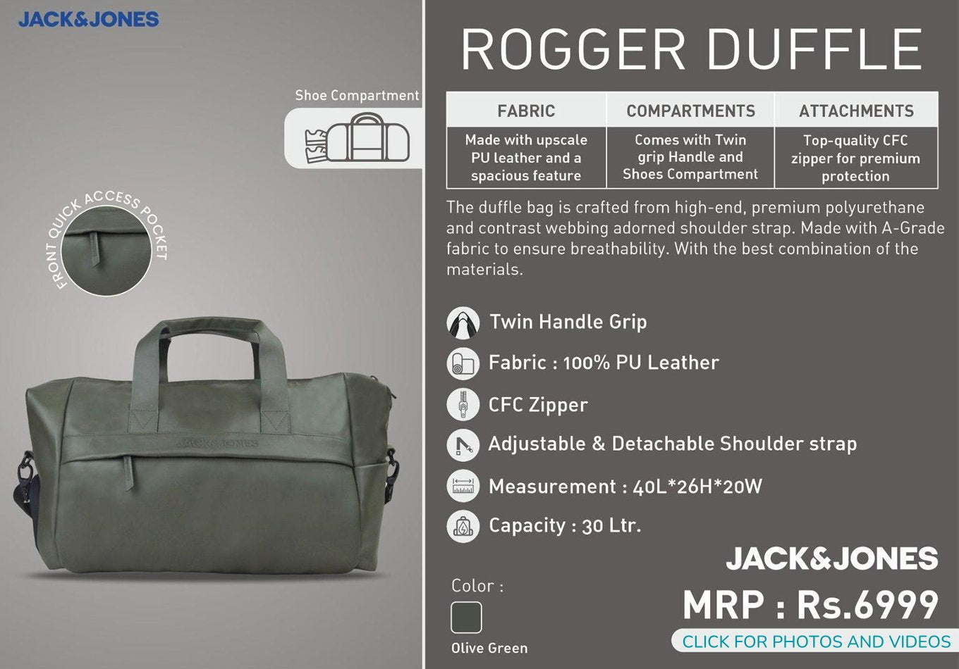 Rogger Duffle - Green