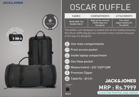 Oscar Duffle - Black
