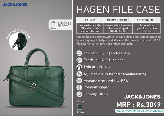 Hagen File Case - Green