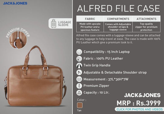 Alfred File Case - Brown