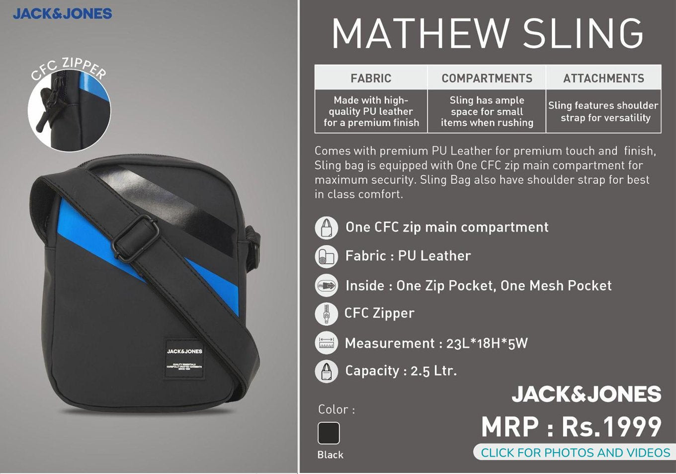 Mathew Sling - Black