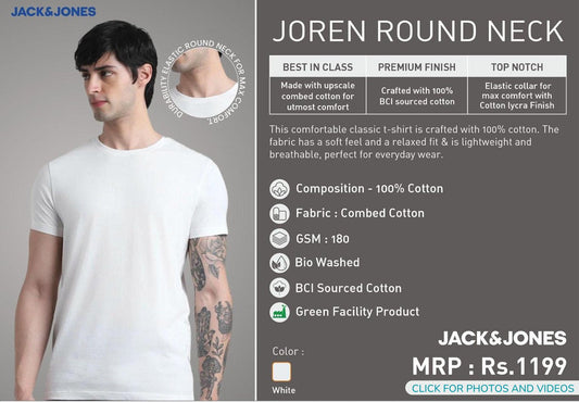 Joren Round Neck - White