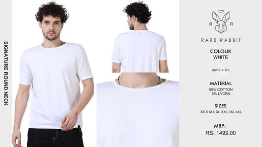 Signature Round Neck - White