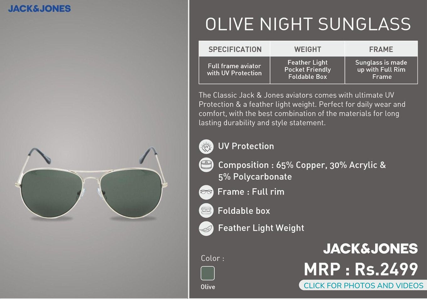 Olive Night Sunglass