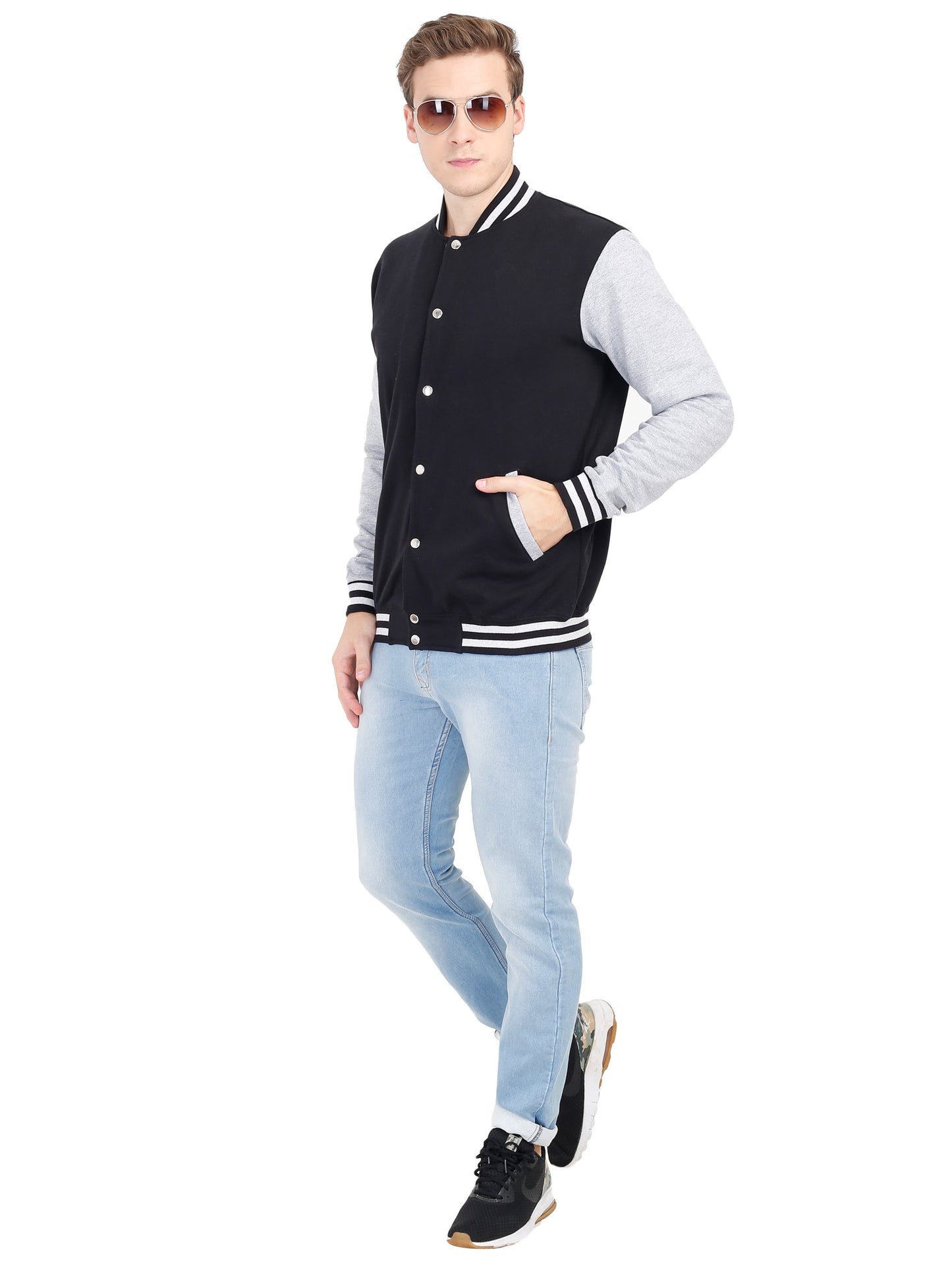 Prestige Varsity - Black with Grey