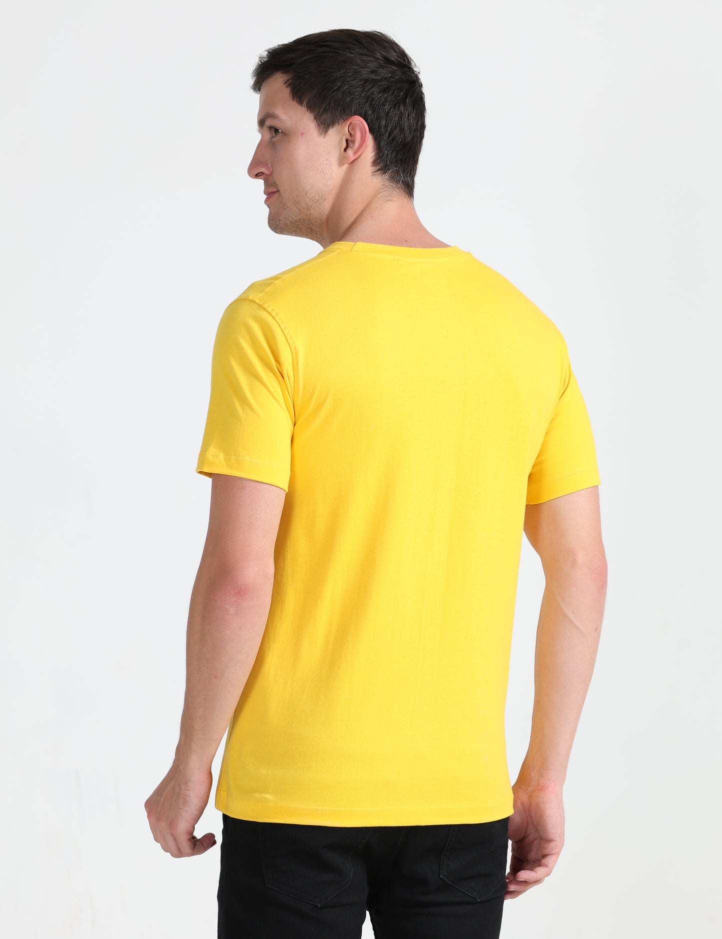 Organic Round Neck - Yellow