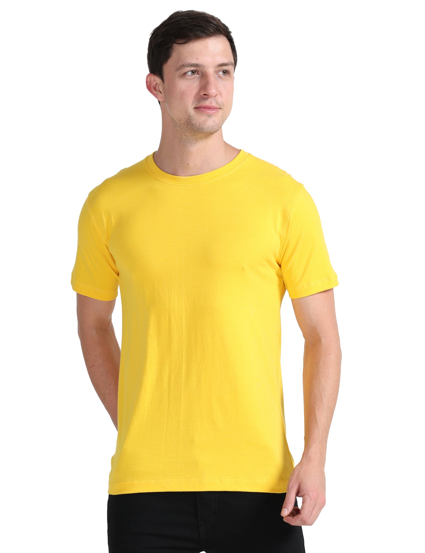 Organic Round Neck - Yellow