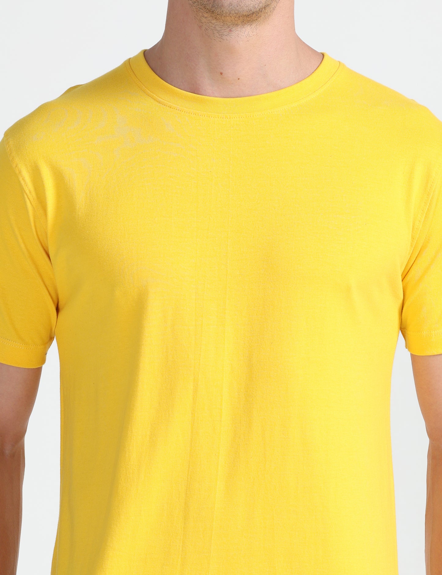 Organic Round Neck - Yellow