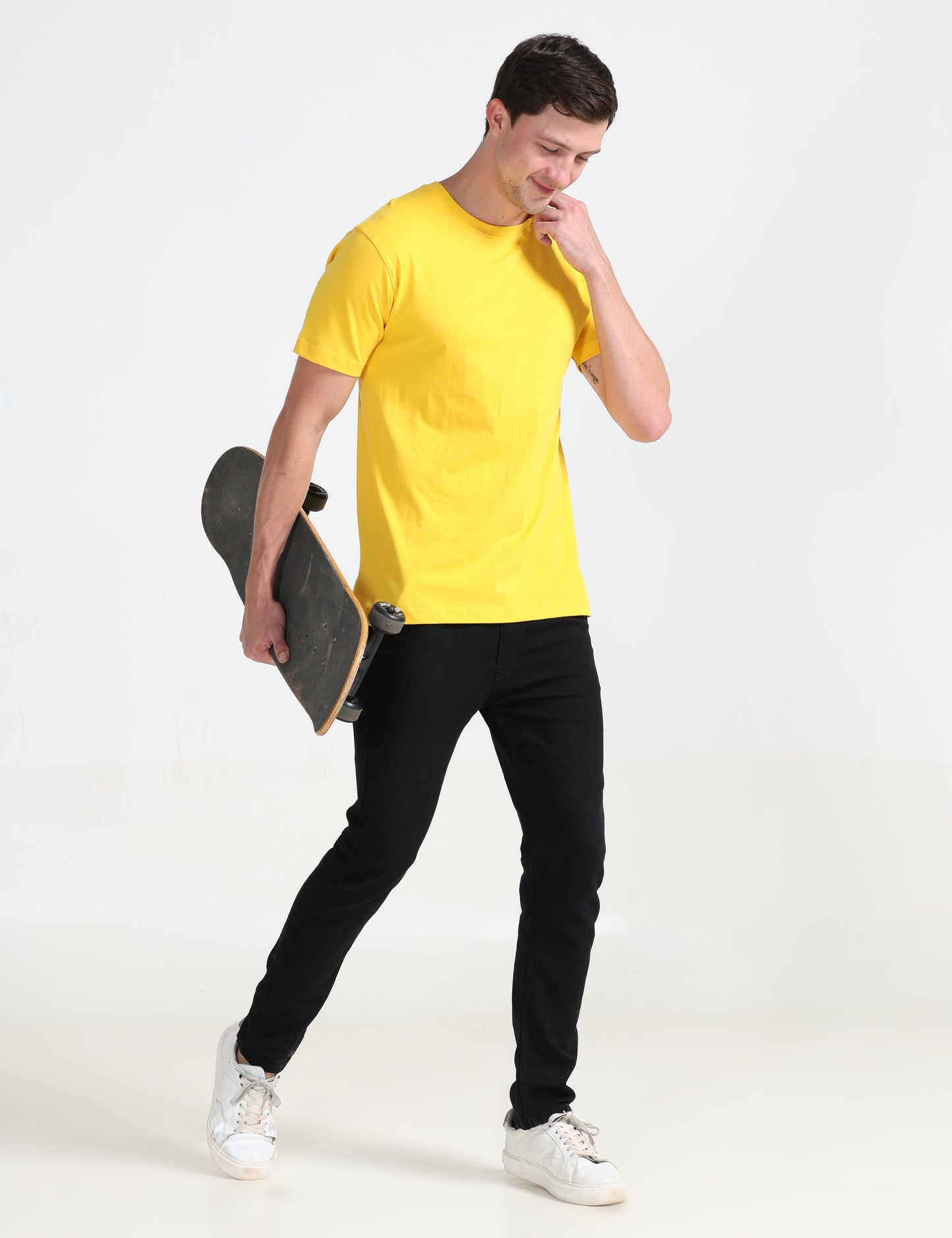 Organic Round Neck - Yellow