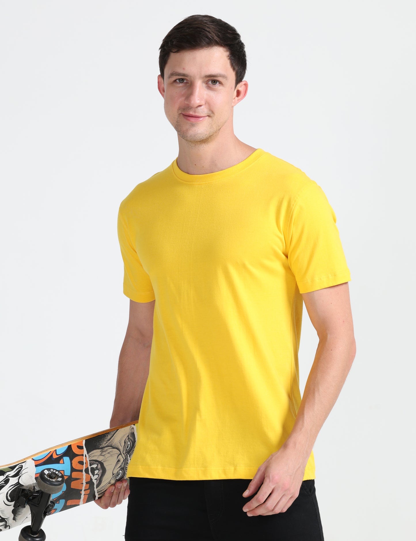 Organic Round Neck - Yellow