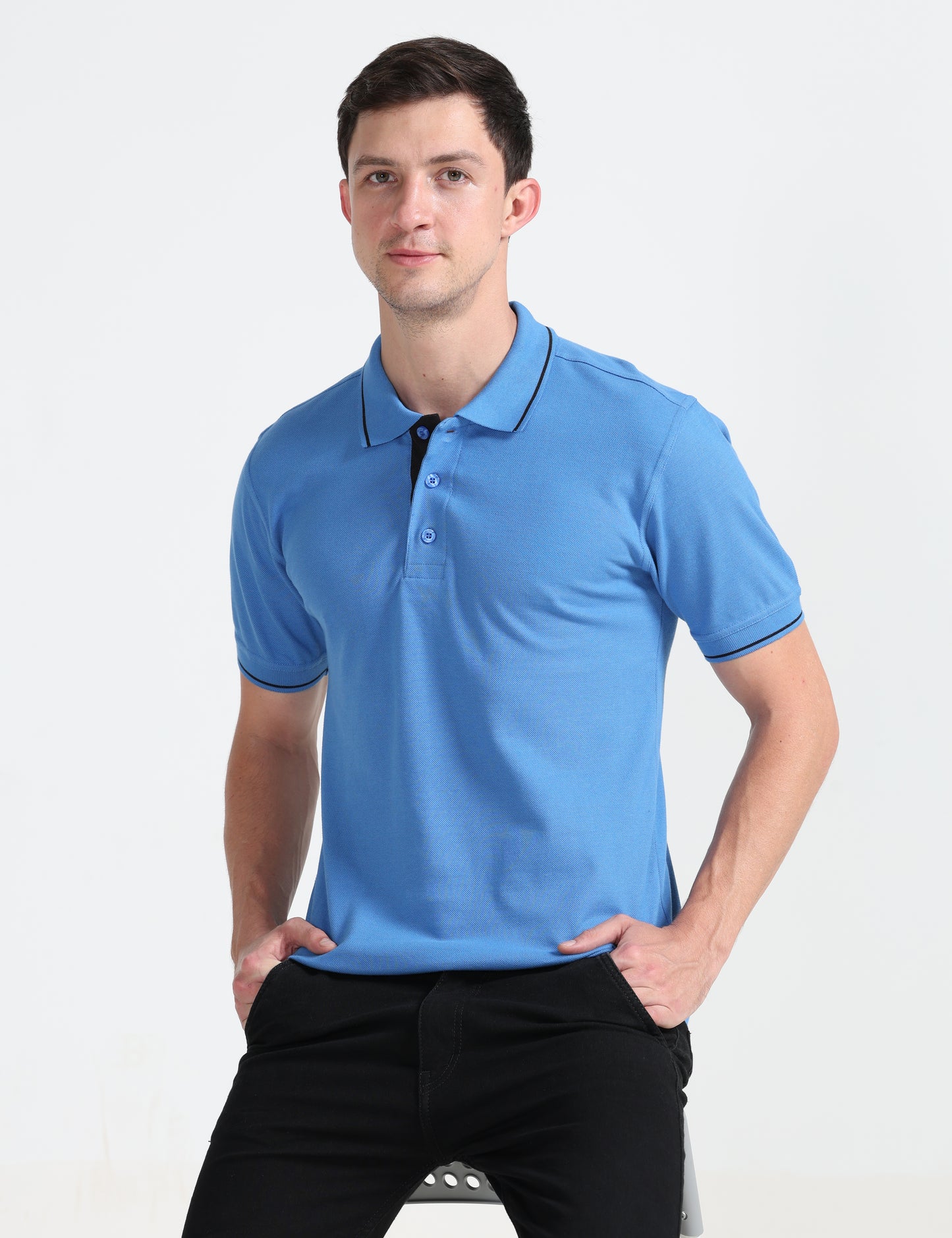 Signature Polo - Indian blue