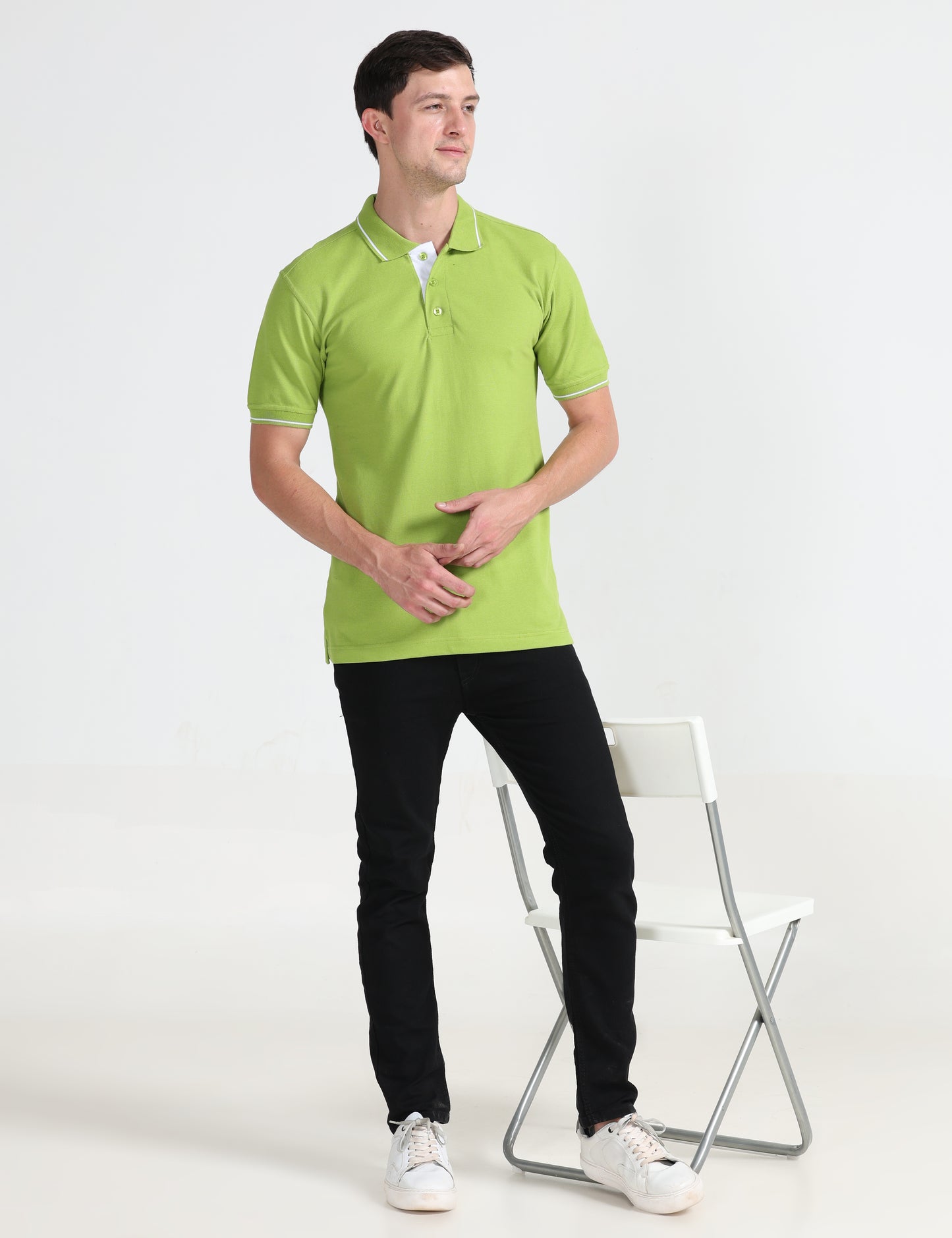 Signature Polo - Apple Green