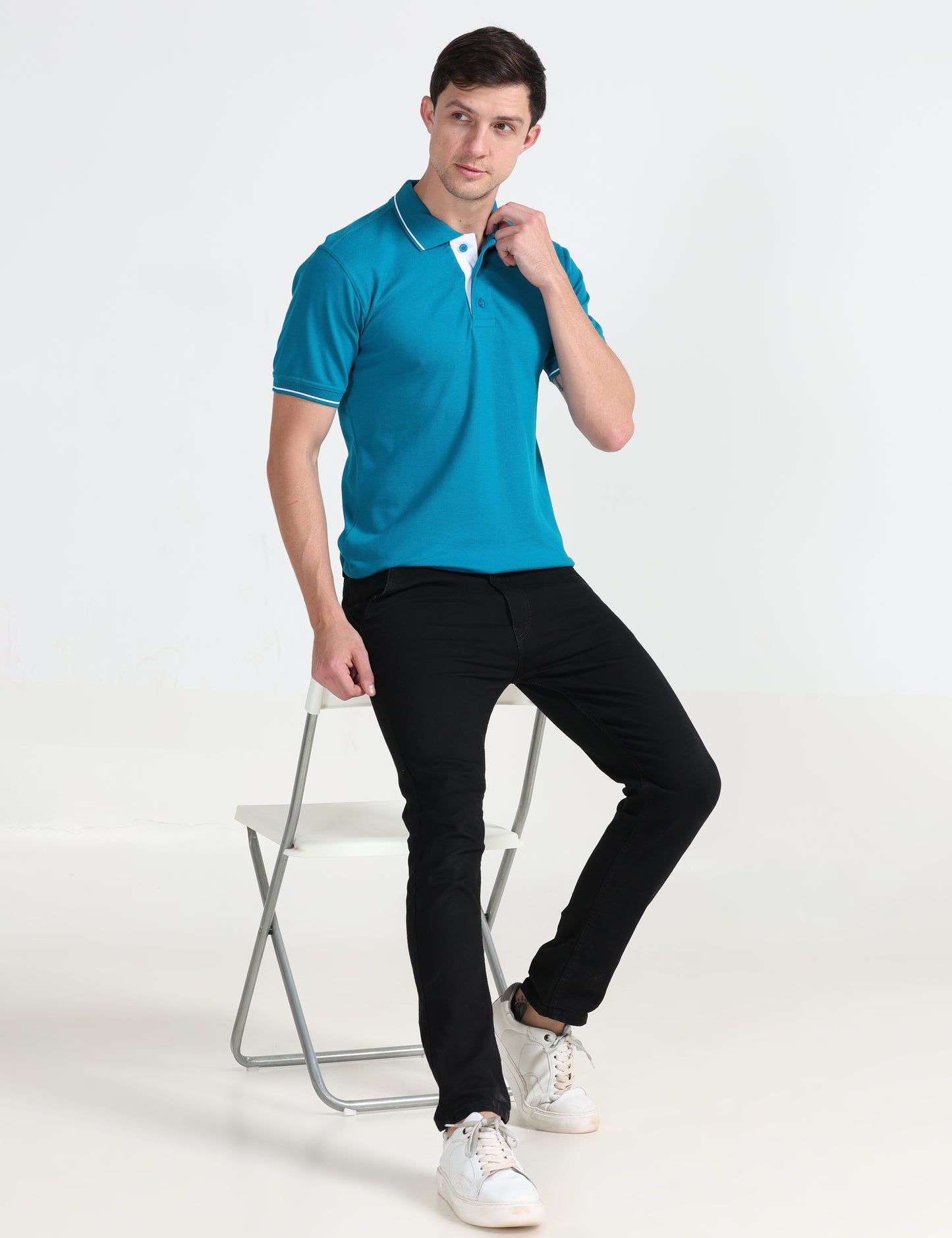 Signature Polo - Turquoise Green