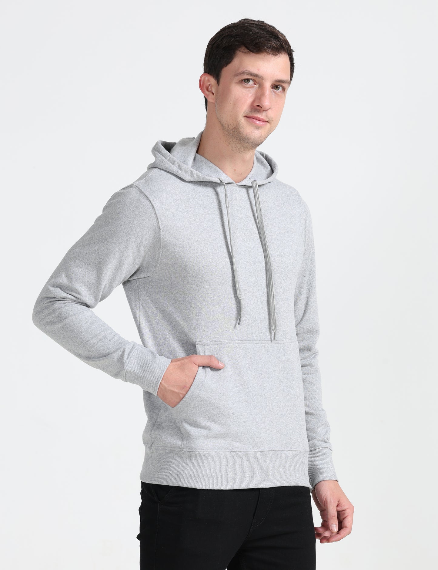 Hoodie -Grey Melange