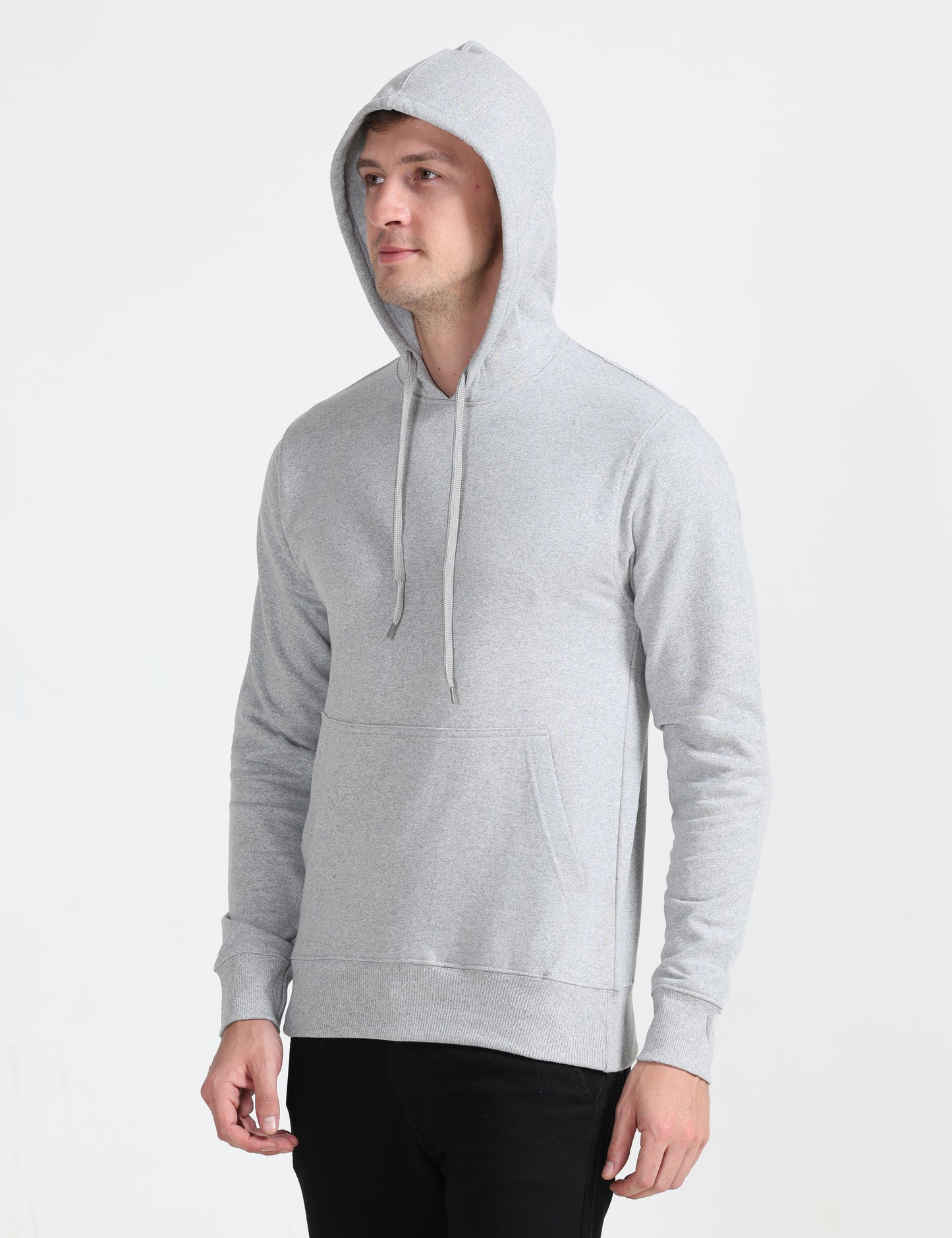 Hoodie -Grey Melange