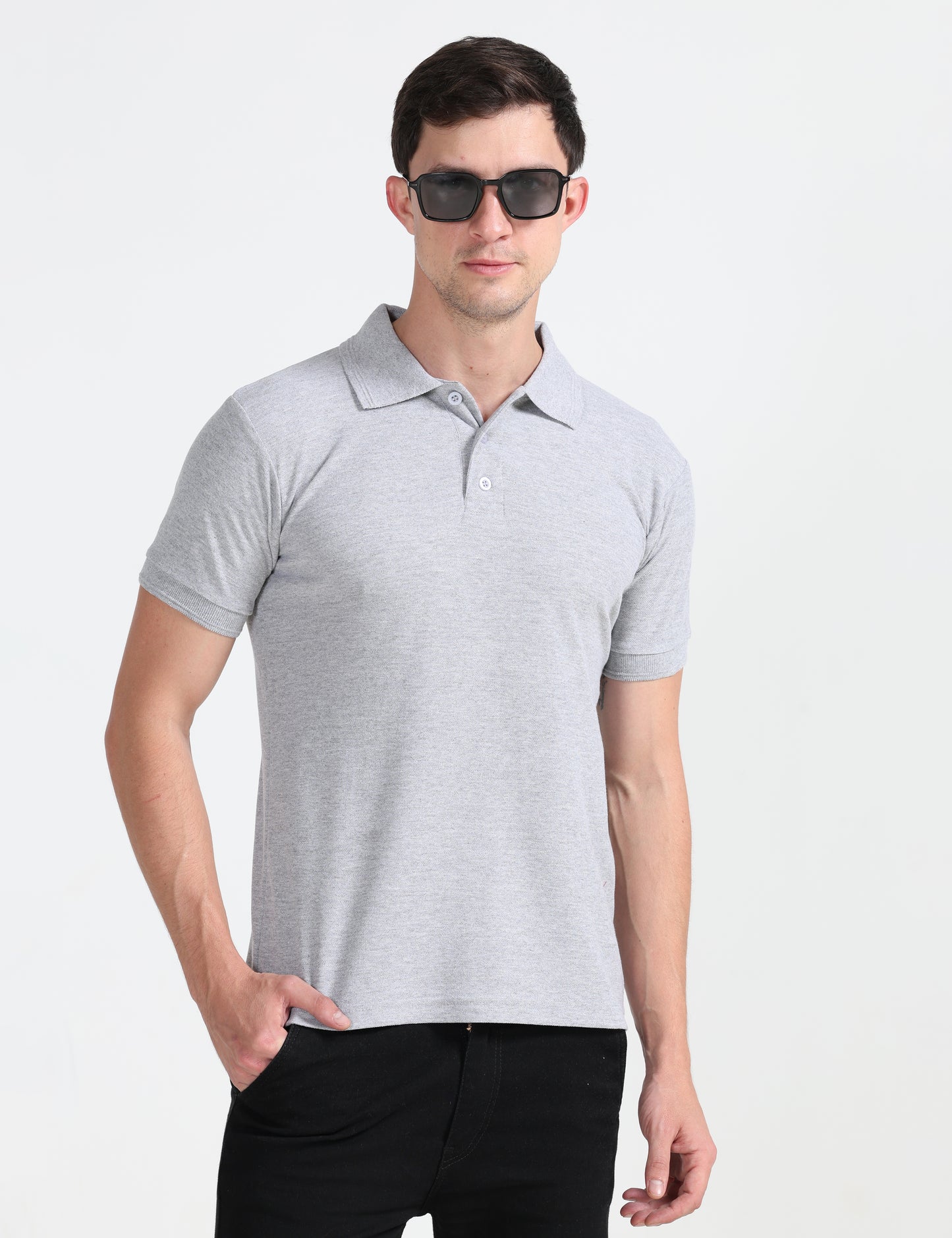 Prime Polo -  Grey Melange