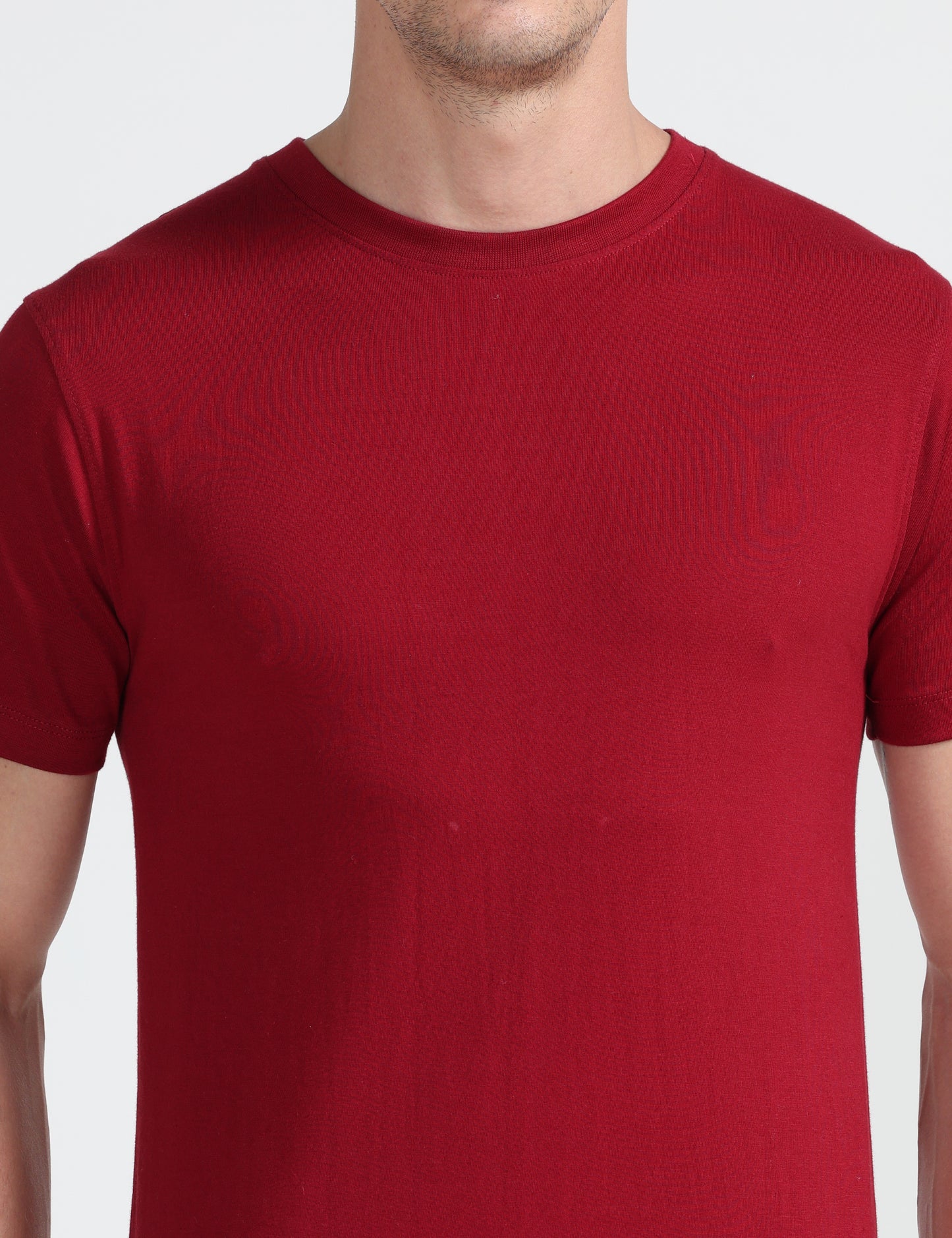 Organic Round Neck - Maroon