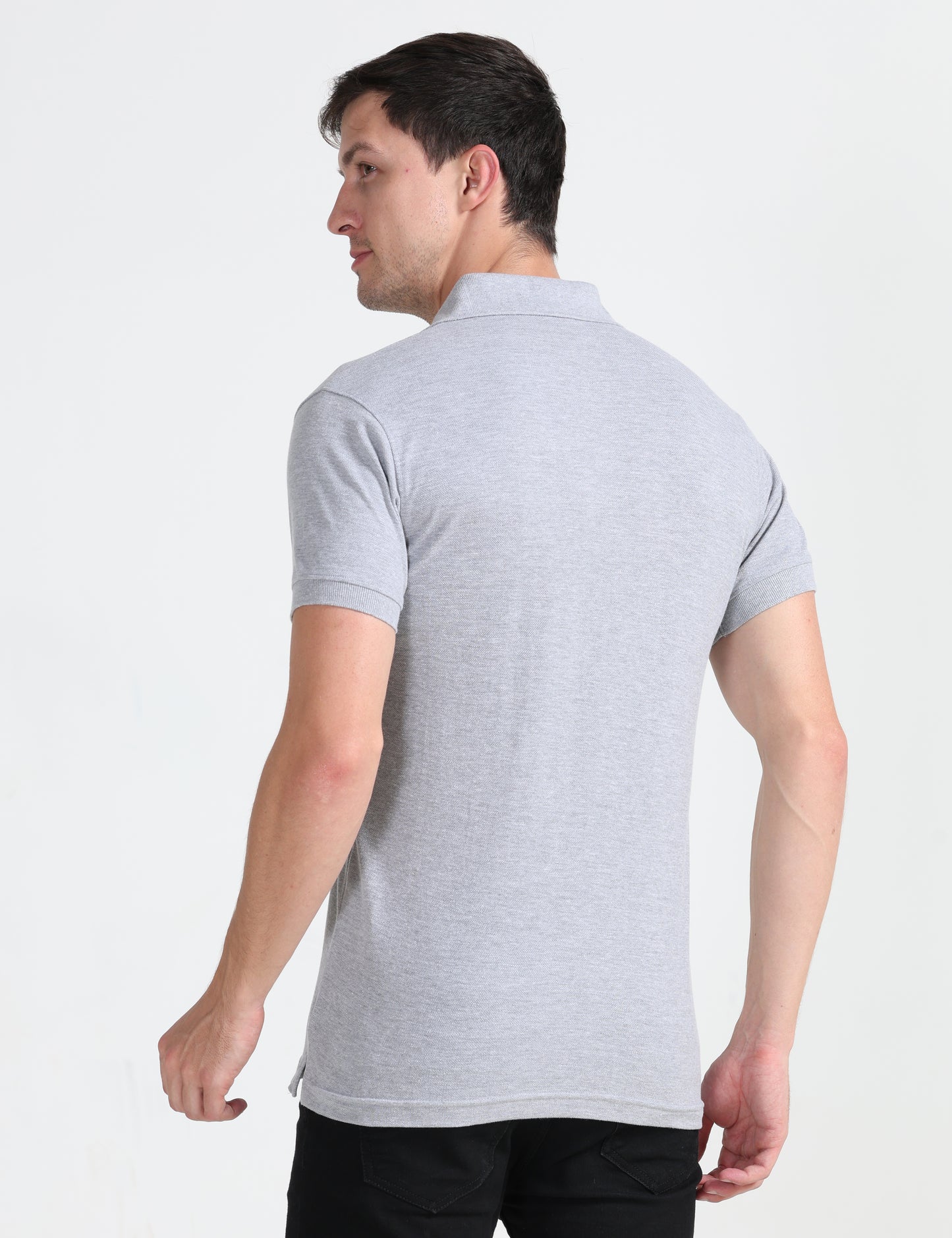 Elite Polo -  Grey Melange