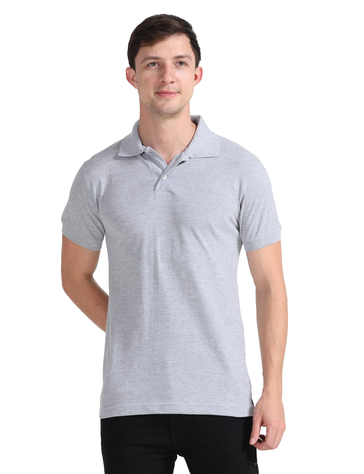 Elite Polo -  Grey Melange