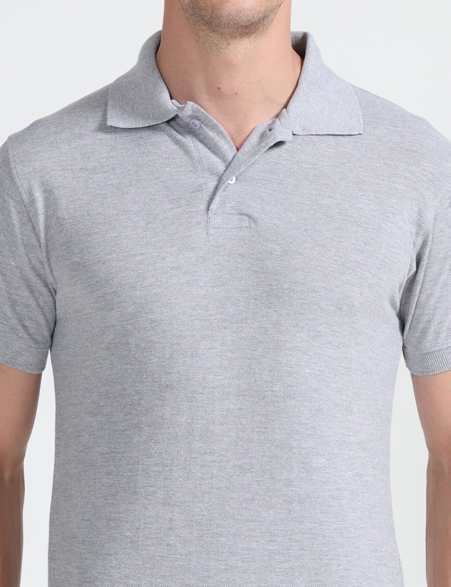 Elite Polo -  Grey Melange