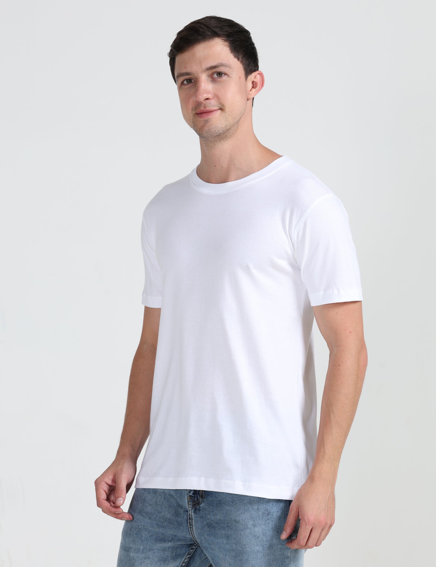 Organic Round Neck - White