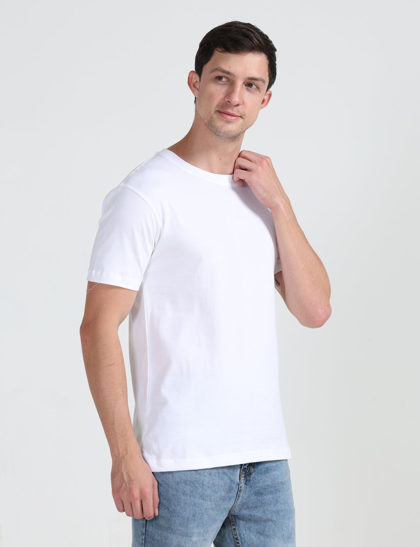 Organic Round Neck - White