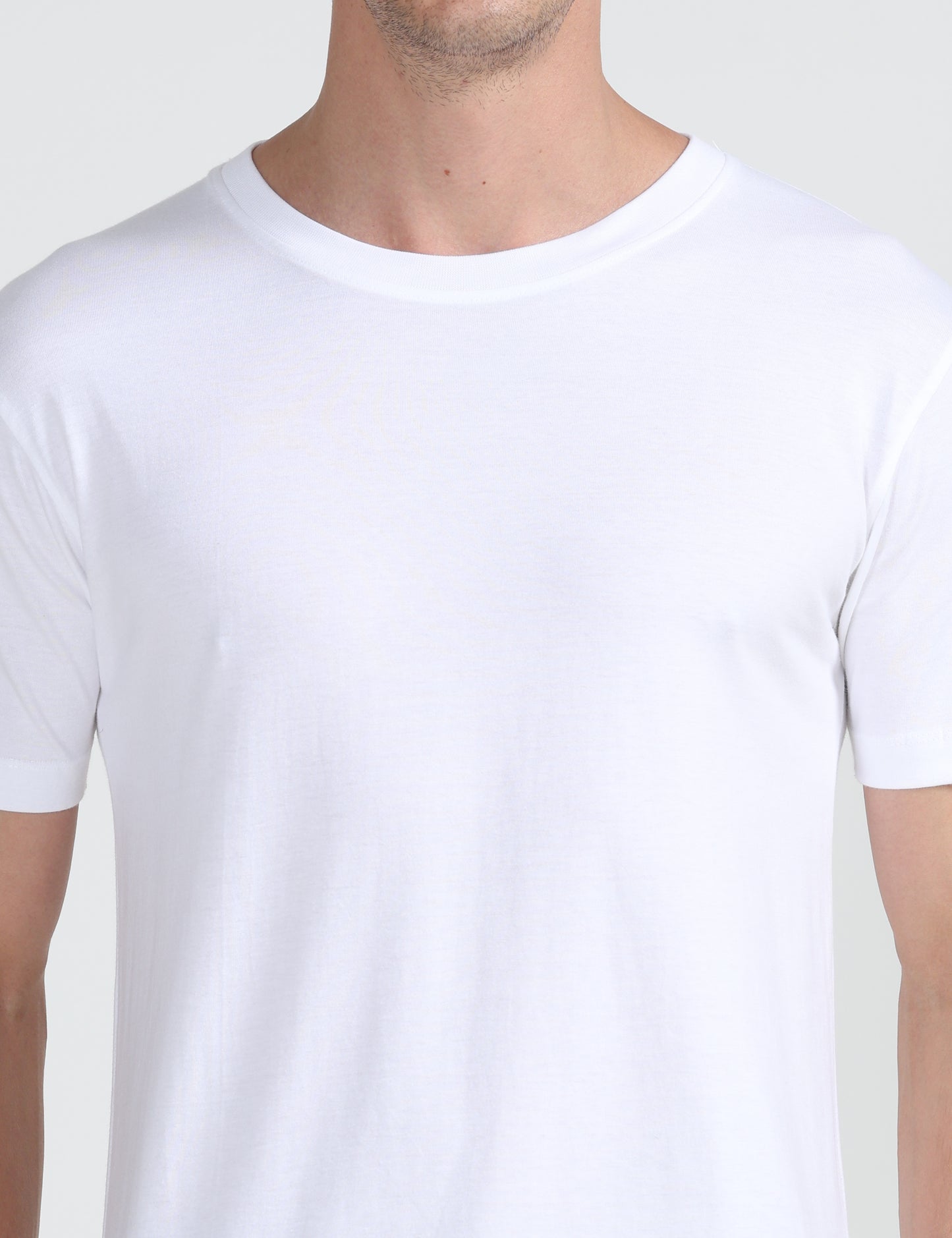 Organic Round Neck - White