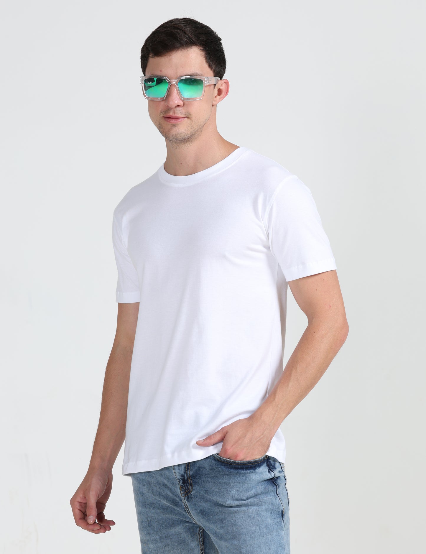 Organic Round Neck - White