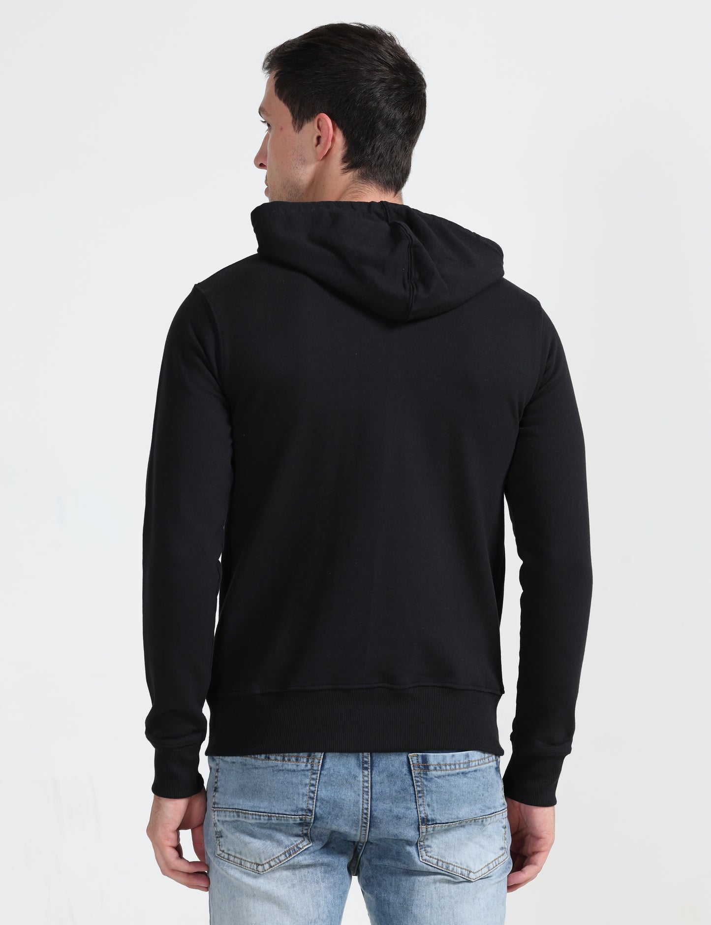 Zipper Hoodie - Black