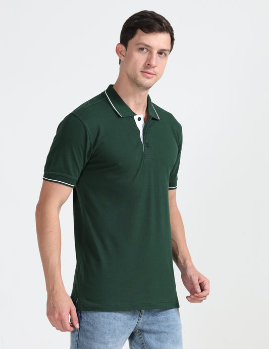 Signature Polo -  Bottle Green