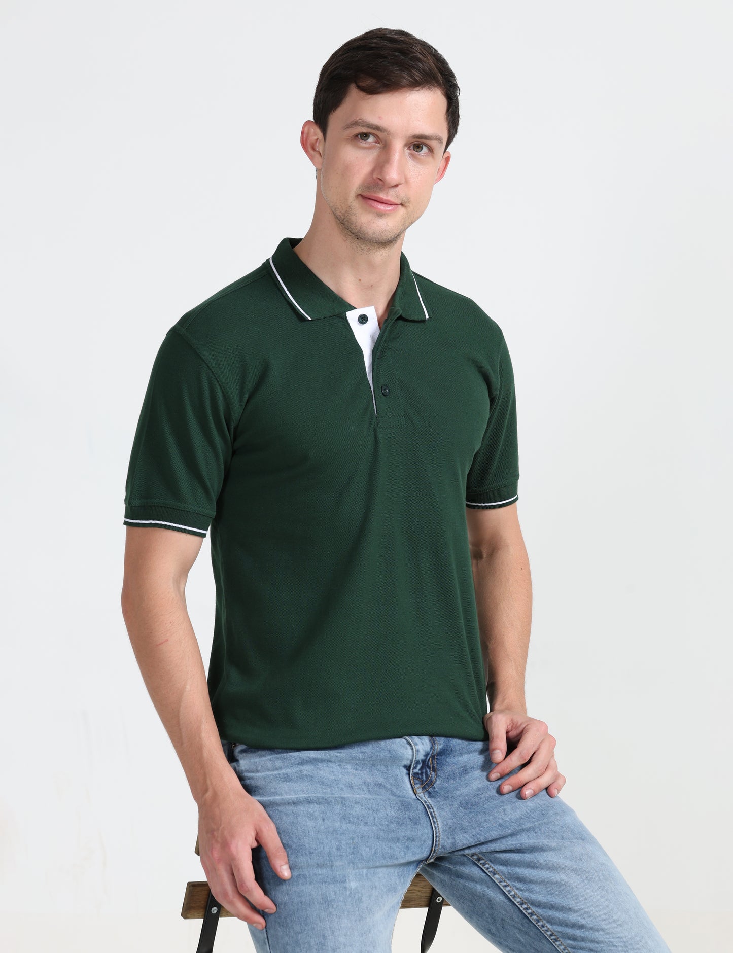 Signature Polo -  Bottle Green