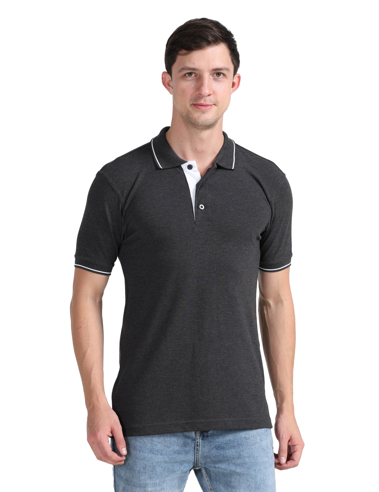 Signature Polo - Grey Melange