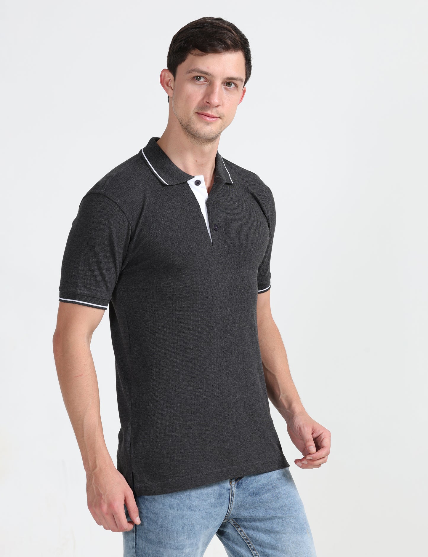 Signature Polo - Grey Melange